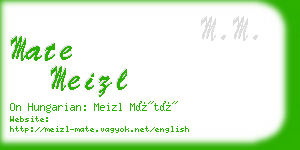 mate meizl business card